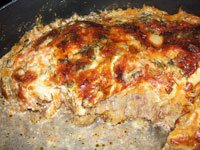 Сини кюфта (мясная запеканка)
